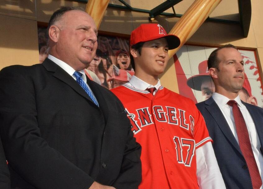 大谷は2017年オフにポスティングシステムでエンゼルスに入団。会見では「エンゼルスと縁みたいなものがあると感じた」と語っていた