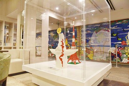 「太陽の塔」や「東京タワー」など大型作品も多数展示。将来的には展示替えされることも検討されている