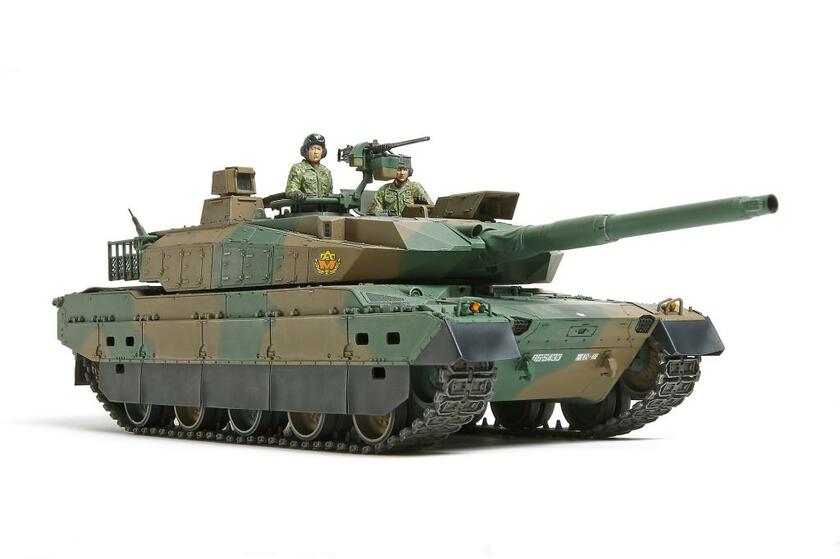 タミヤのプラモデル「1／35陸上自衛隊10式戦車」（タミヤ提供）