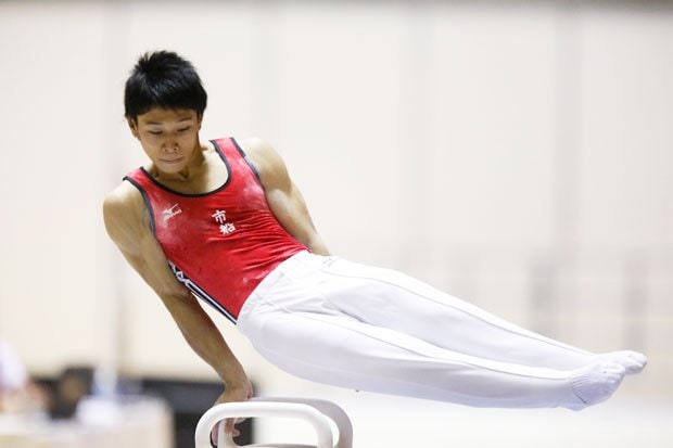 インターハイで初の全国大会・個人総合優勝を飾った谷川(撮影/赤坂直人)
