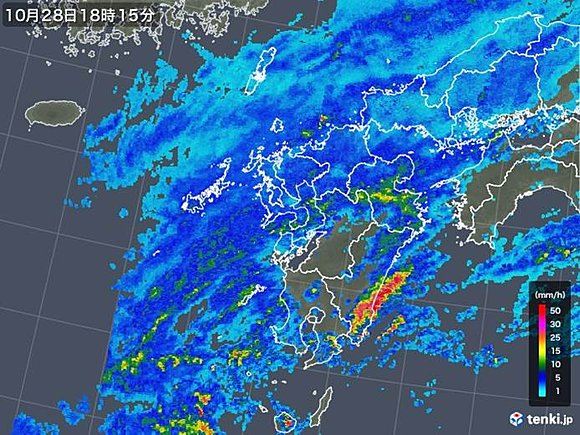 宮崎県で猛烈な雨