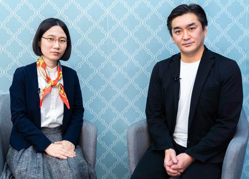 たかまつななさん（左）と徳井健太さん