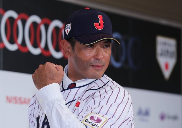 野球日本代表の稲葉篤紀新監督（ｃ）朝日新聞社