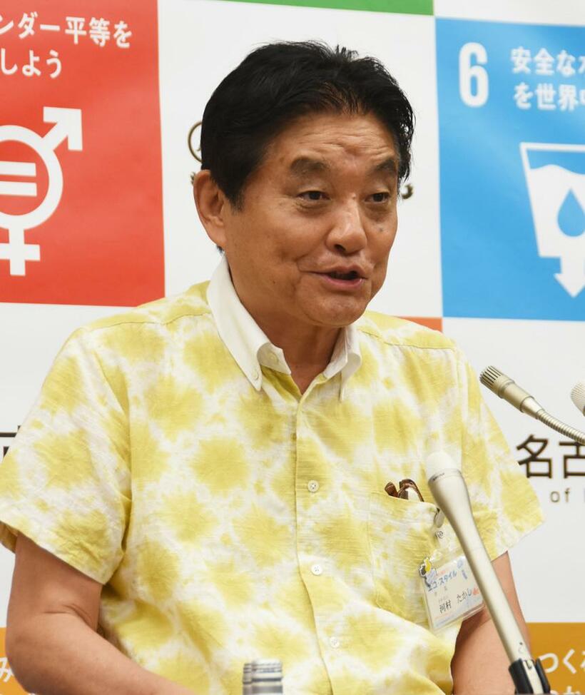 「表現の不自由展・その後」の中止を求めた河村たかし・名古屋市長　（ｃ）朝日新聞社