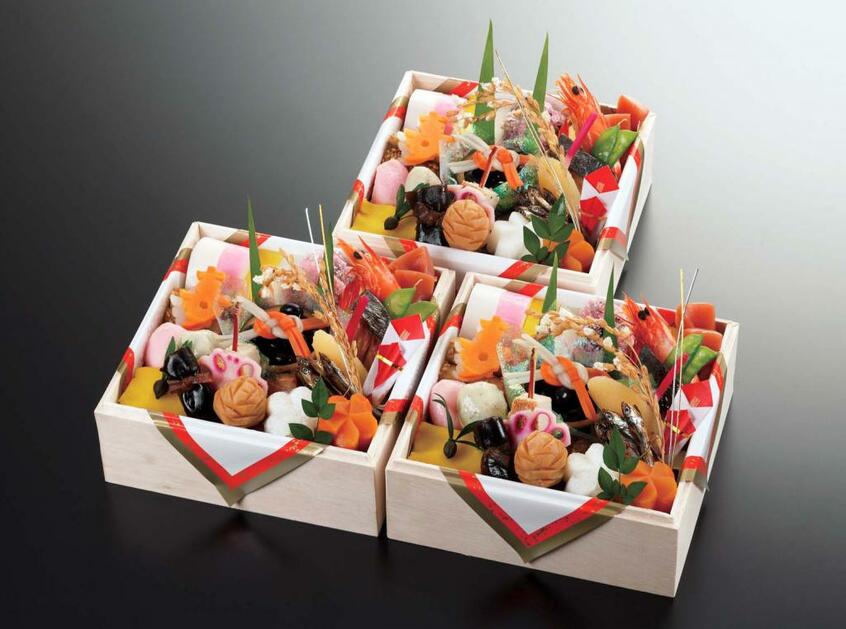 京都 濱登久「個食おせち」三客 1万6200円(写真提供:松屋)