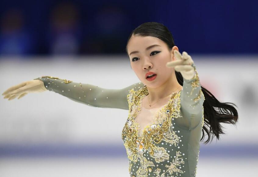 現在の日本女子フィギュア界で頭一つ抜け出している紀平梨花 (c)朝日新聞社