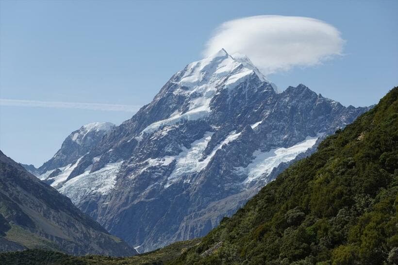 ニュージーランドのマウント・クック。豊かな自然が観光資源となっている（撮影・堀井正明）