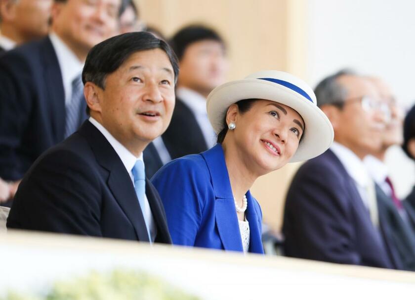 「いきいき茨城ゆめ国体2019」の総合開会式に出席した雅子さま。2019年9月28日