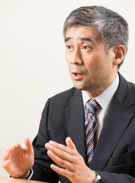 【進学レーダー編集長】井上修さん(50)/1967年生まれ。愛媛県出身。横浜国立大学卒業後、日能研入社。情報系業務一筋。日能研イベント企画推進本部ディレクター兼務(撮影/写真部・大野洋介)