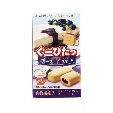 ぐーぴたっ クッキー ブルーベリーチーズケーキ 3本入Amazonで購入する