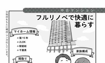 マンガでわかる「中古マンション」購入 ライフスタイルに合わせてフルリノベ、なのに手頃価格!