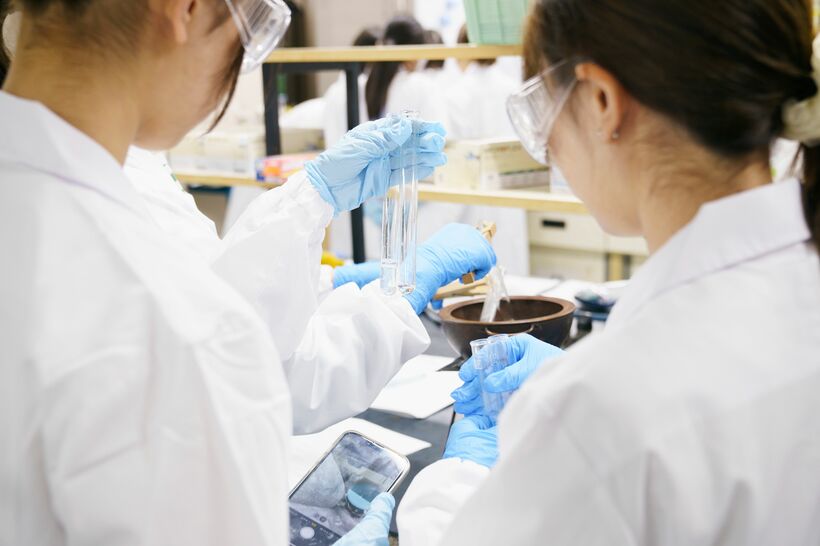 日本女子大学の食科学部（撮影／岡田晃奈）