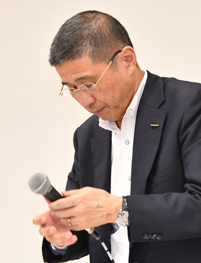 辞任表明した日産社長の西川広人氏（ｃ）朝日新聞社