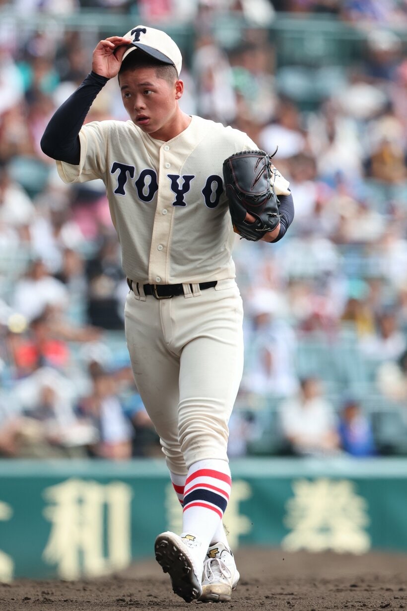 木下鷹大・東洋大姫路（兵庫）・投手・3年（撮影／写真映像部・松永卓也）