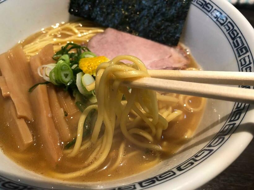 ラーメン激戦区の渋谷で1位の座を譲らない「らーめん　はやし」のラーメンは格別だ（筆者撮影）