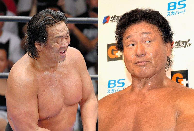 プロレスラーの“魅力”をリング上以外でも披露している長州力（左）と天龍源一郎（右）　（ｃ）朝日新聞社