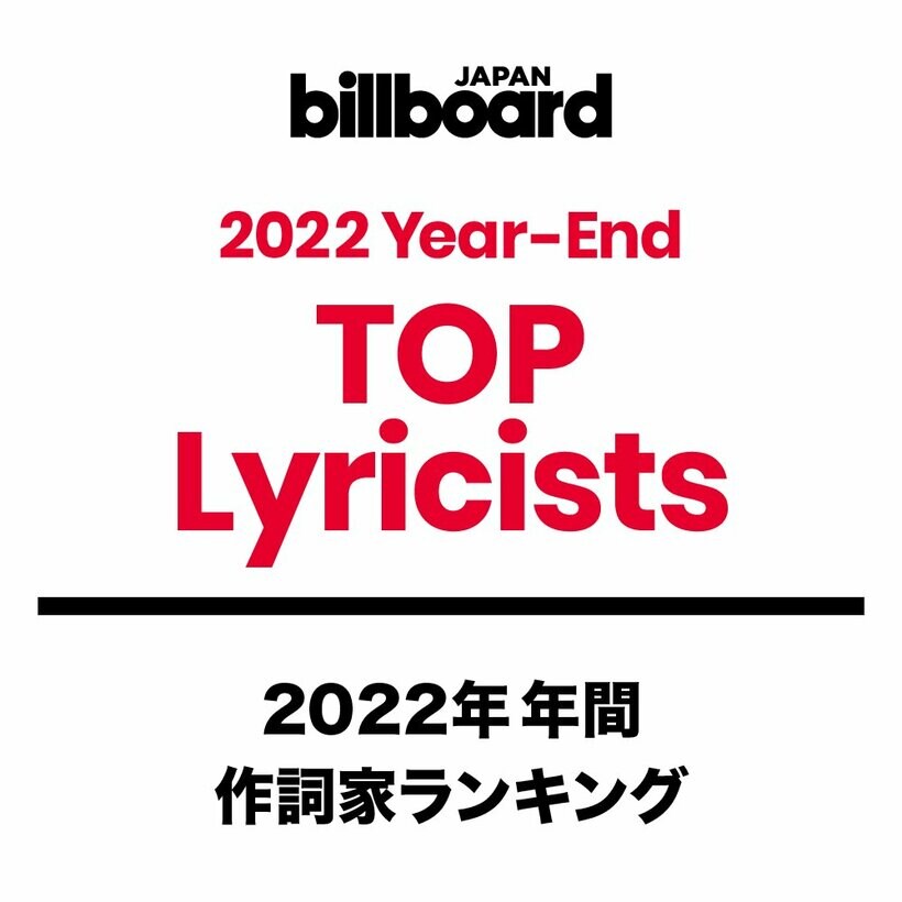 【ビルボード 2022年 年間TOP Lyricists】作詞家ランキングは2年連続Ayaseが1位に