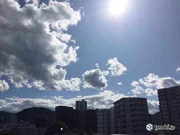 日差し戻った札幌（2017年9月10日）　撮影：日本気象協会北海道支社　岡本肇