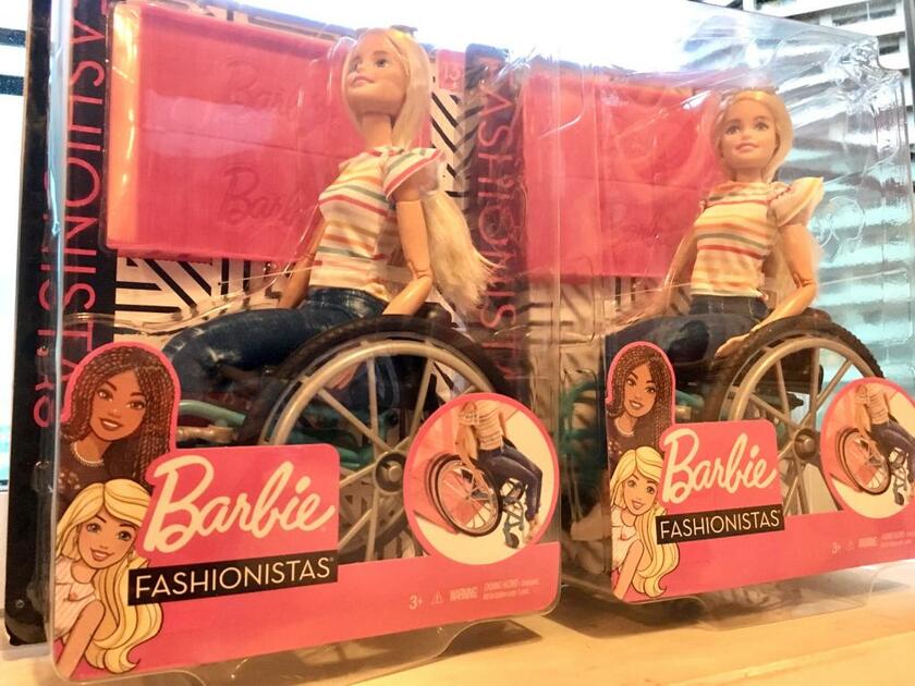 車椅子のバービー人形。車椅子は特別なものではなく、障害のある人が生活しやすくなるためのツールだ