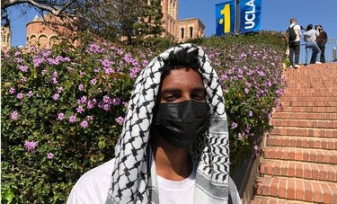 「イスラエル援助の投資をやめて」　米UCLAの学生が流血も恐れず抗議し続ける理由