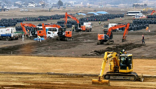 除染が行われた被災地