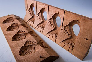 鯛の木型　～細部まで美しい彫刻の技術～　　　画像：まんねん堂Webサイトより