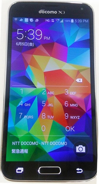 バージョンアップの対象となる「GALAXY S5 SC-04F」