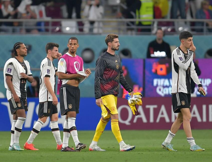 初戦の日本代表戦で敗れたドイツ代表の選手たち（MEXSPORT/アフロ）