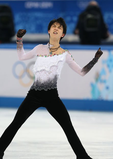 ソチ五輪で活躍した羽生結弦選手　（ｃ）朝日新聞社　＠＠写禁