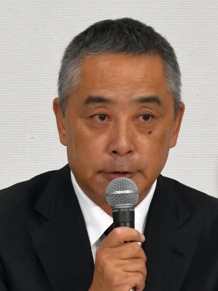 グダグダ会見でも辞めない方針の吉本興業の岡本昭彦社長=撮影・多田敏男