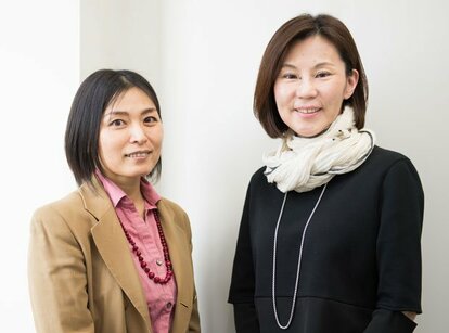 堤さん(右)と長友編集長(撮影/写真部・大嶋千尋)
<br />