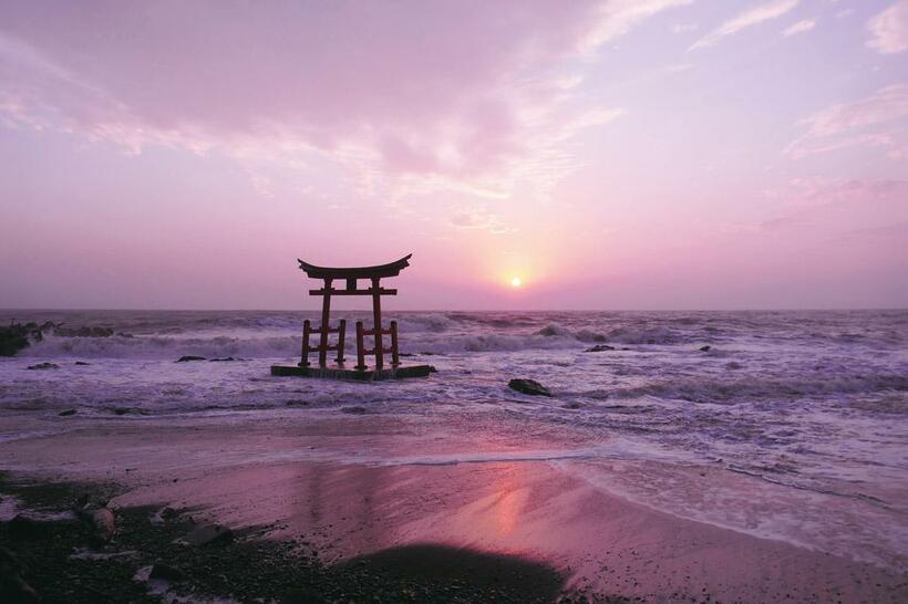 写真・図版（1枚目）| 【絶景さんぽ】海に浮かぶ鳥居？　地元の漁師を救う北海道の金毘羅神社