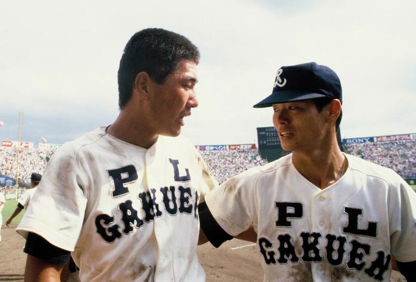 PL学園時代に高校野球界を席巻した清原和博（左）と桑田真澄（右）　（ｃ）朝日新聞社