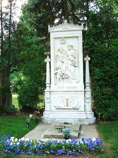 シューベルト（1797～1828）の墓／ウイーン