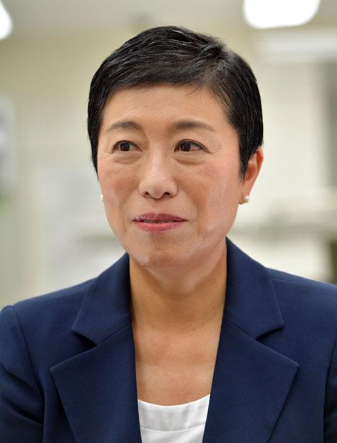 辻元清美氏　（ｃ）朝日新聞社