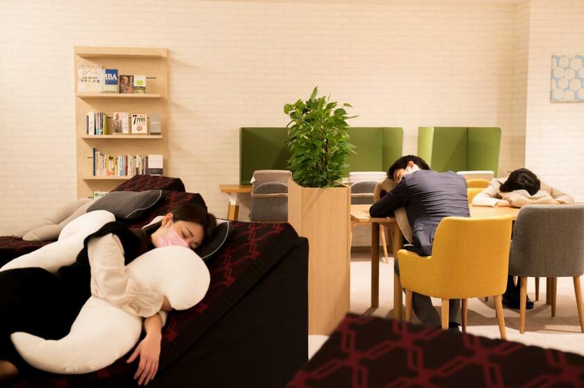 西川の「ちょっと寝ルーム」は、設計と設備をパッケージにして外部企業にも提供している。導入を検討する企業は５０社を超えた（撮影／写真部・戸嶋日菜乃）