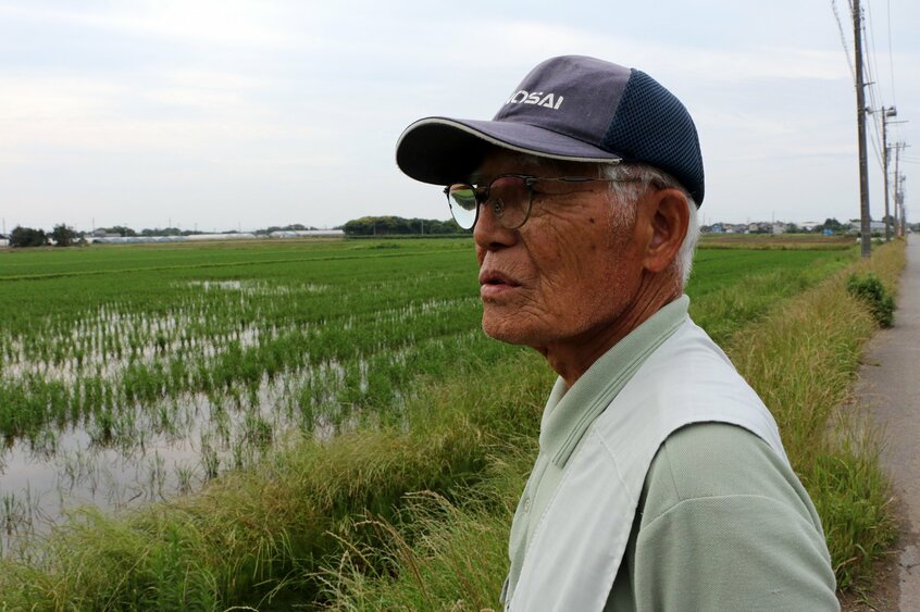「米不足は農政の失敗」と指摘する千葉県匝瑳(そうさ)市にある栄営農組合の伊藤秀雄顧問=米倉昭仁撮影