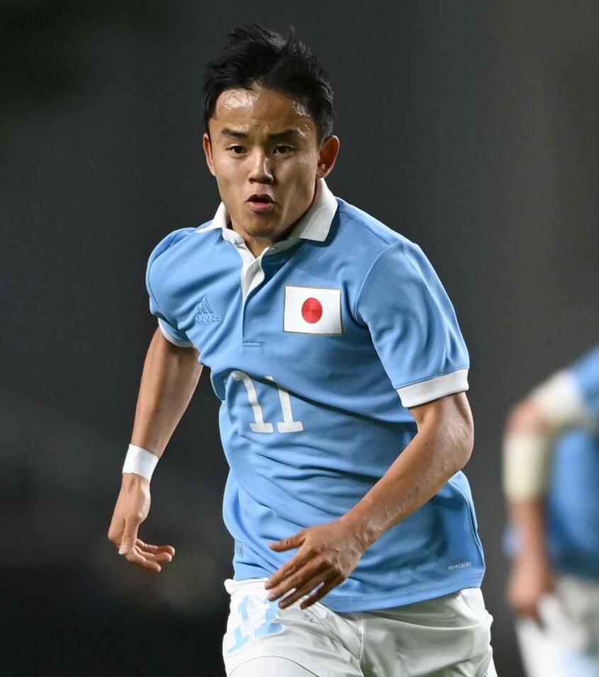 東京五輪での活躍とともに来季の所属先も注目される久保建英 (c)朝日新聞社