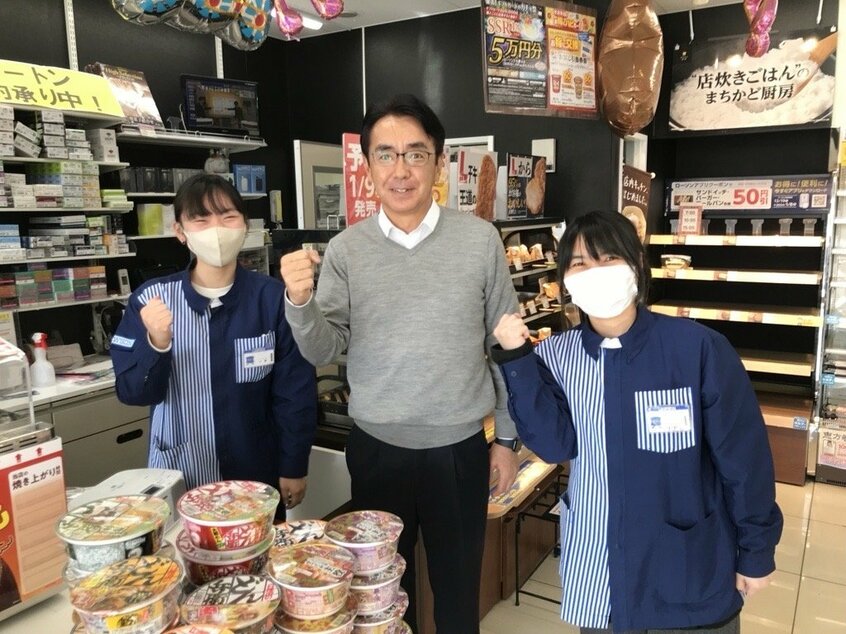 被災地に入り、富山日赤病院前店などを応援訪問しました