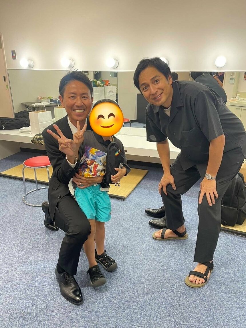 チュートリアルの単独ライブに遊びに来た息子さん（提供）