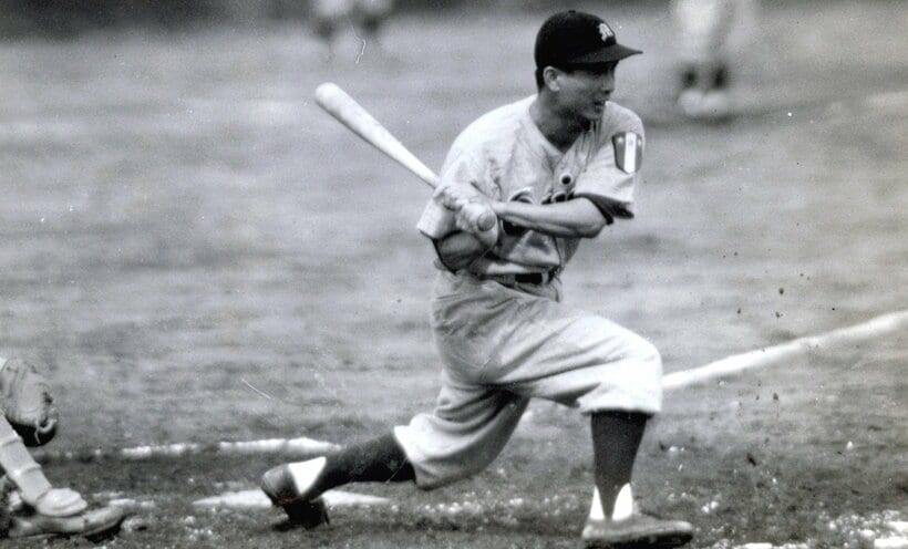 1942年にプロ野球で唯一、2割台で首位打者になった呉昌征。日本統治時代の台湾出身で、巨人、阪神、毎日で活躍した