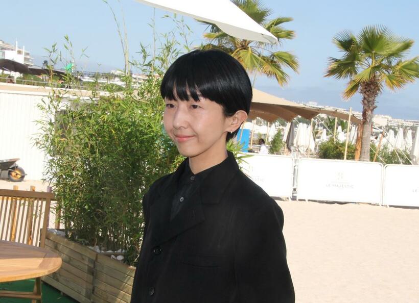 早川千絵監督＝2022年5月20日、フランス・カンヌ