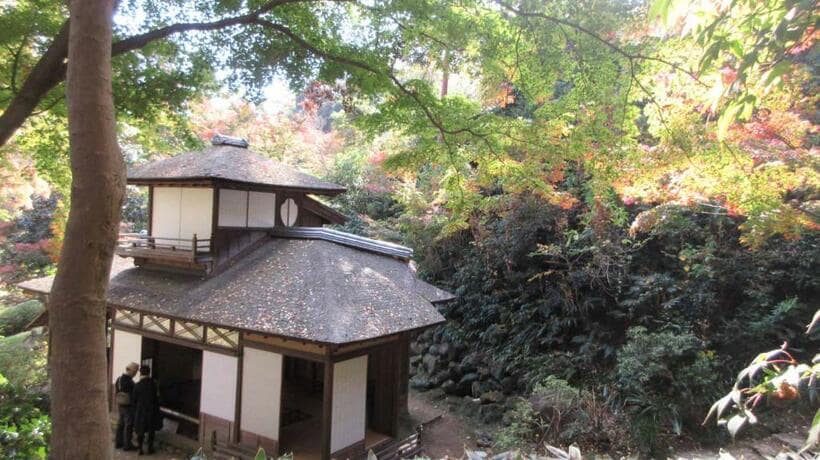 「紅葉の古建築公開」中の聴秋閣