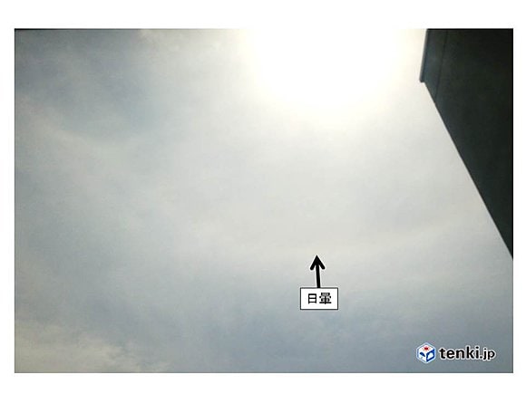 札幌で日暈現る　撮影：日本気象協会北海道支社　田嶌　恵