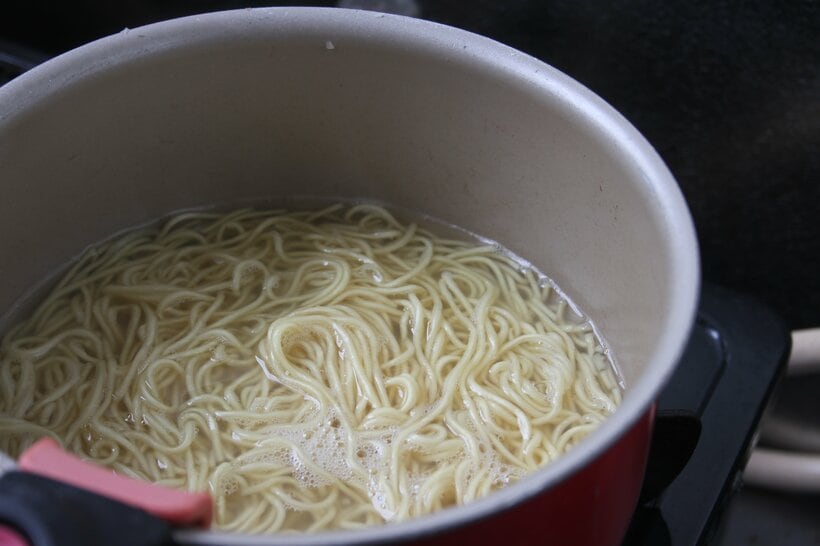 見た目はコシがあるのか不安になるが、食べてみると、まぁ、美味しい。