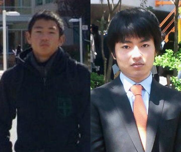 逮捕された経産省の桜井真容疑者（左）と新井雄太郎容疑者（SNSより）