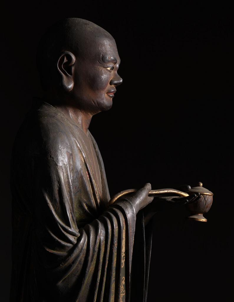 大報恩寺（京都市）十大弟子立像の一つ、富楼那立像（撮影：佐々木香輔）