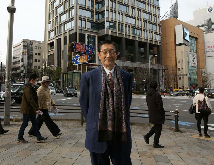 青山界隈の風景は昔の面影も残す。ここへ来ると、労組役員時代に聴いた先輩の「遺言」が頭に浮かんで、また自らを戒める（撮影／狩野喜彦）