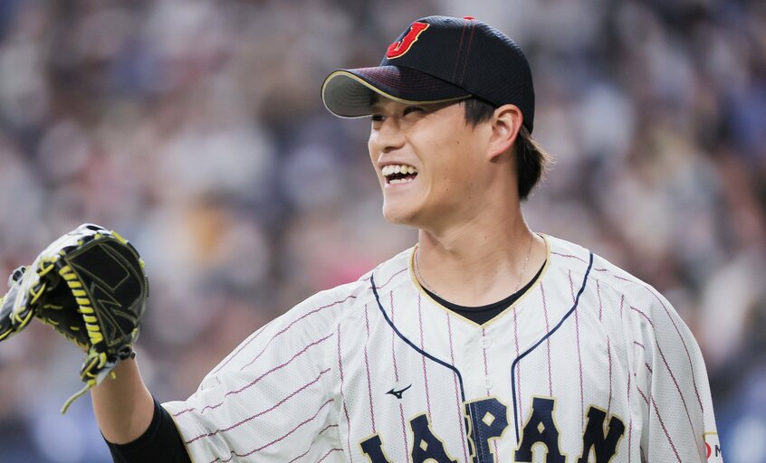 原田監督の教え子の一人、ヤクルトの高橋奎二。2014年春の甲子園で優勝投手となった