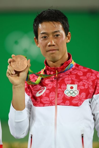 テニス競技では日本人として96年ぶりにメダルを獲得した錦織圭。（写真:Getty Images）